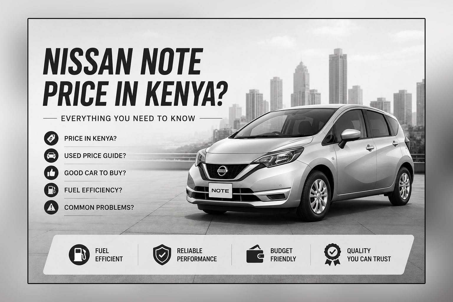 Nissan Note Price in Kenya